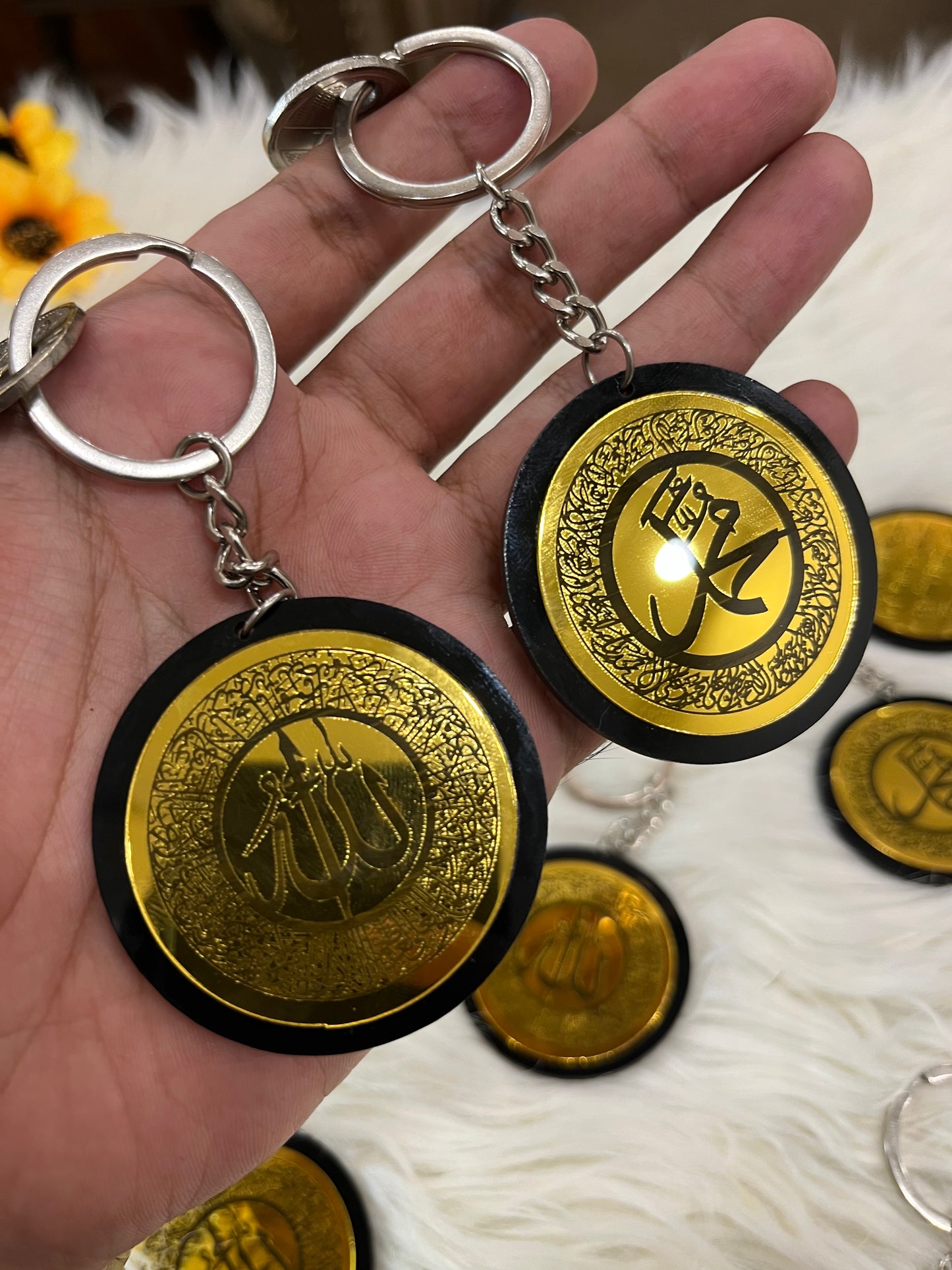 Ayatal kursi and Safar ki dua Keychain for Cars and Bikes