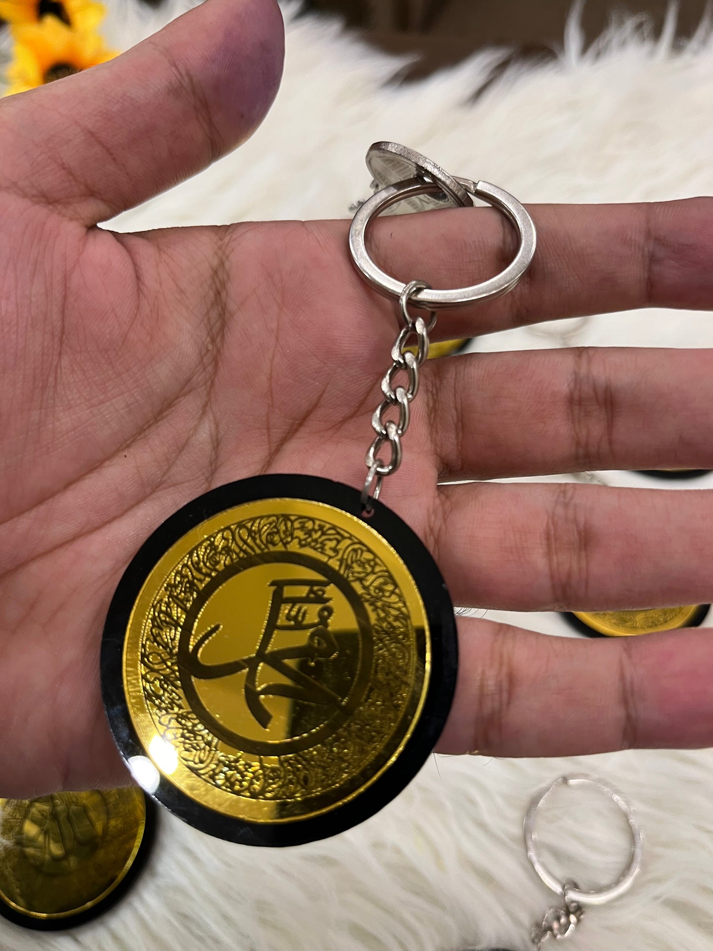 Ayatal kursi and Safar ki dua Keychain for Cars and Bikes