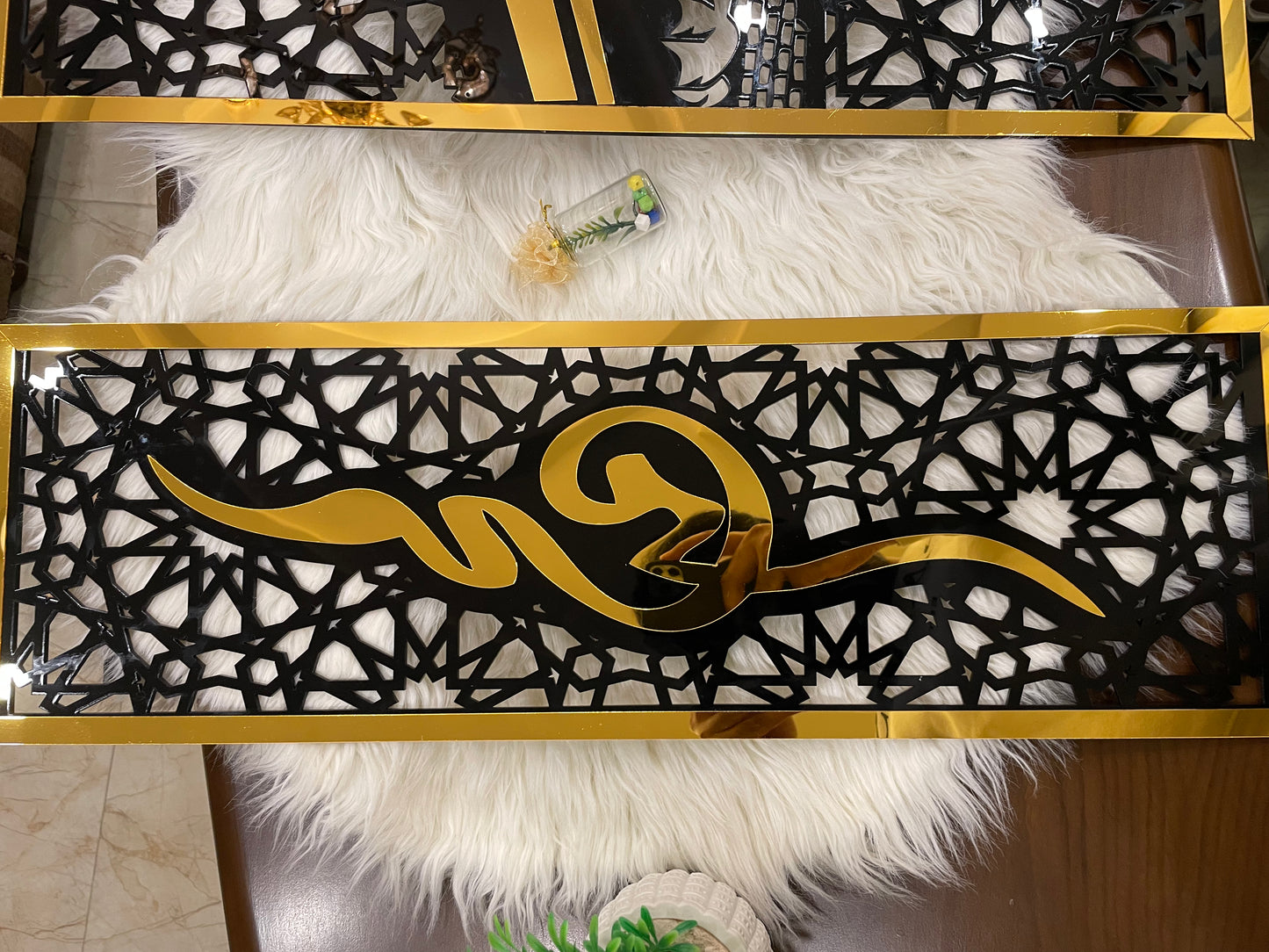 Set of 3 Islamic Wall Sceneries – Allah, Muhammad (SAW), and Kaaba for Home & Office