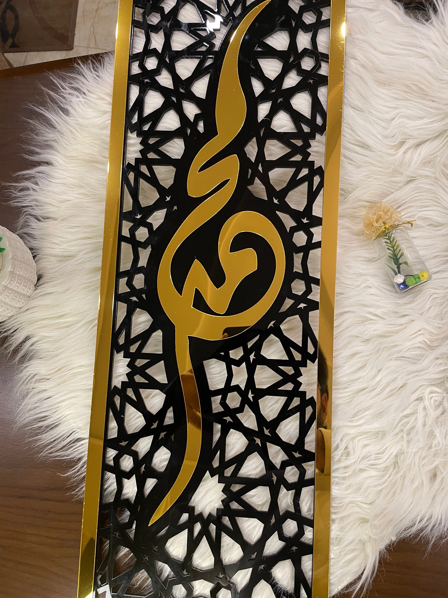Set of 3 Islamic Wall Sceneries – Allah, Muhammad (SAW), and Kaaba for Home & Office