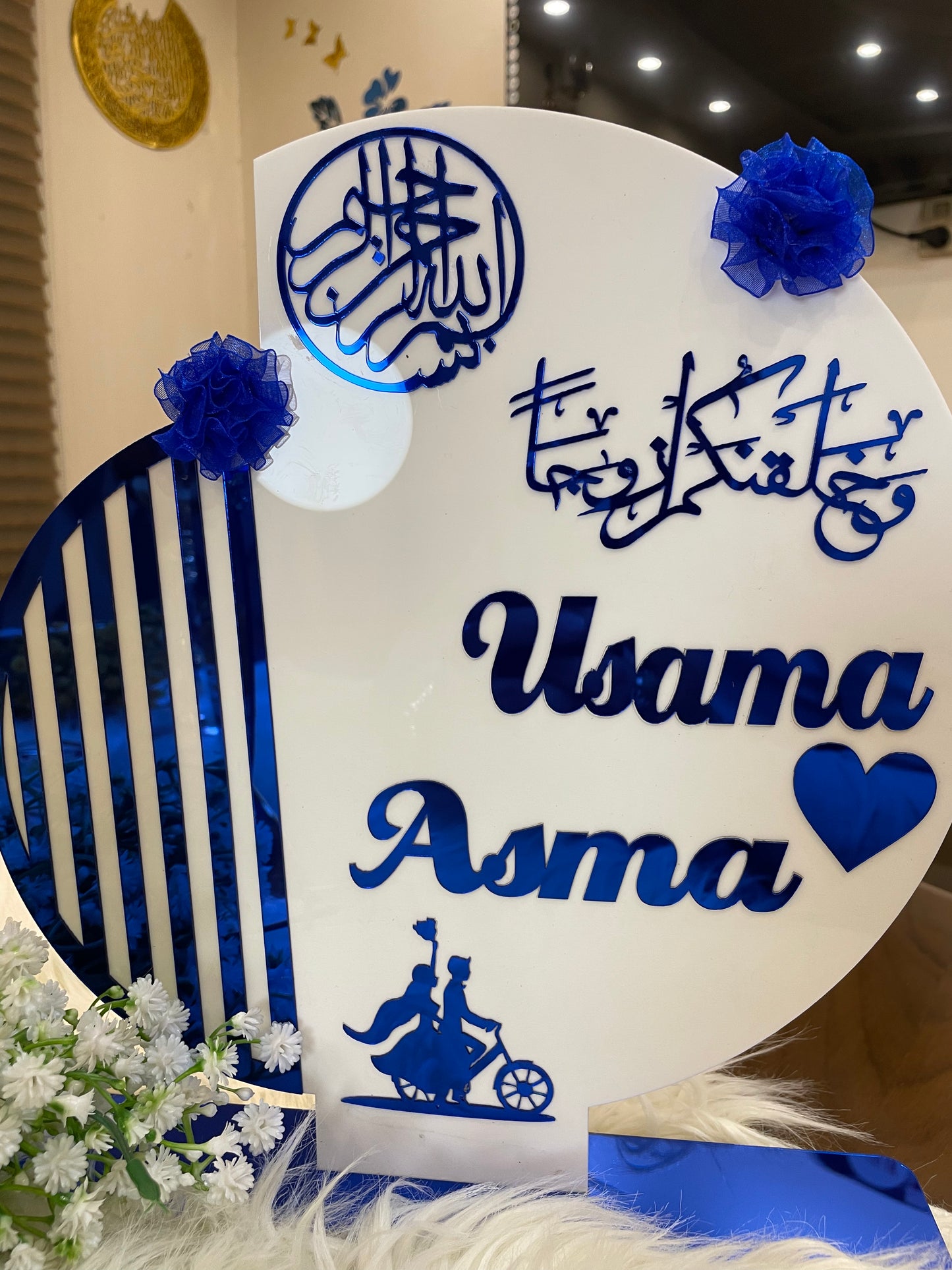 Customized Table Decor for Weddings/Anniversary - Best Gift for Anniversary