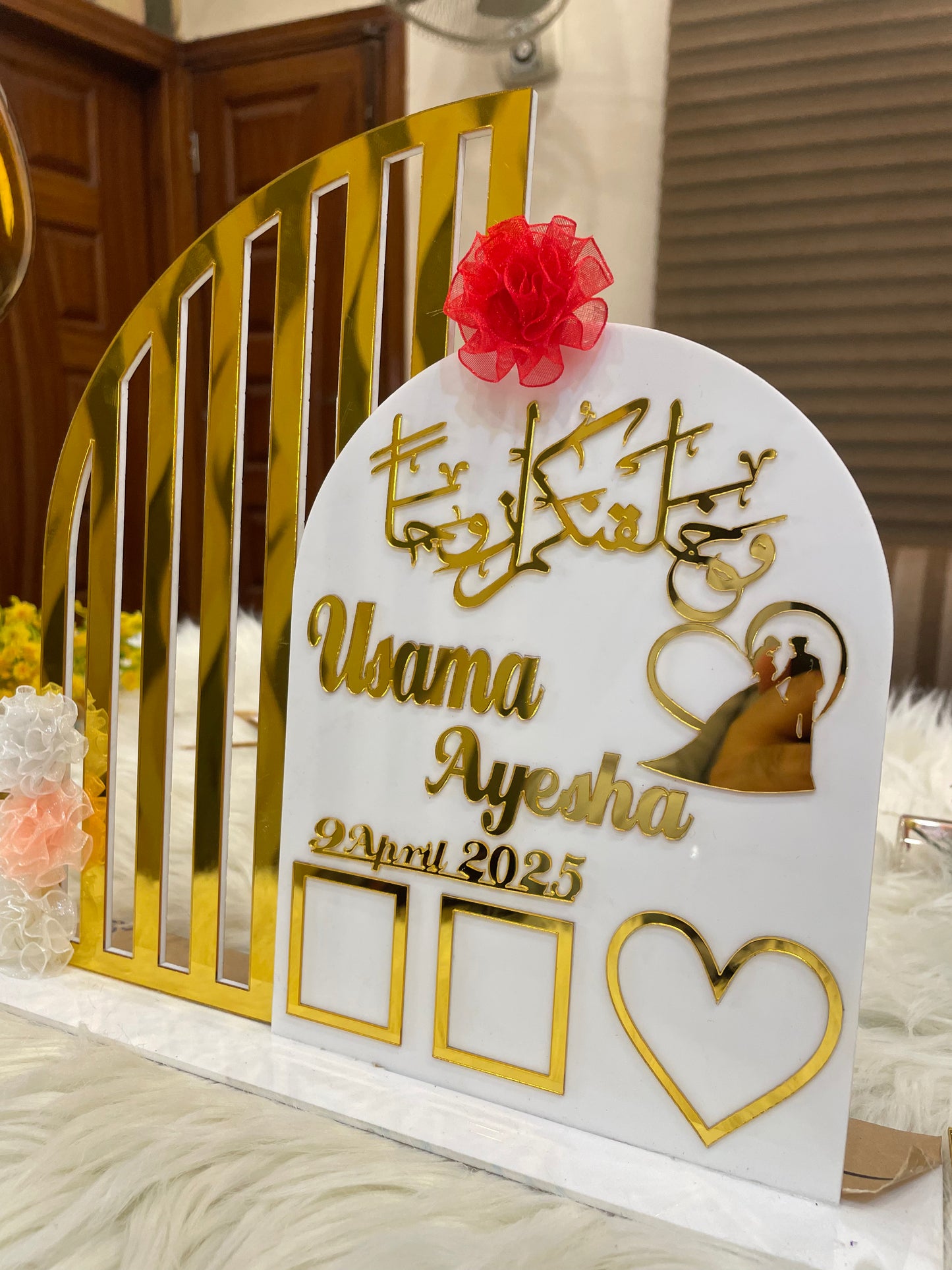 Customized Table Decor for Weddings/Anniversary - Best Gift for Anniversary