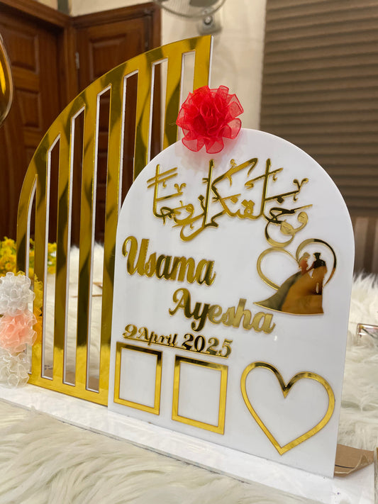 Customized Table Decor for Weddings/Anniversary - Best Gift for Anniversary