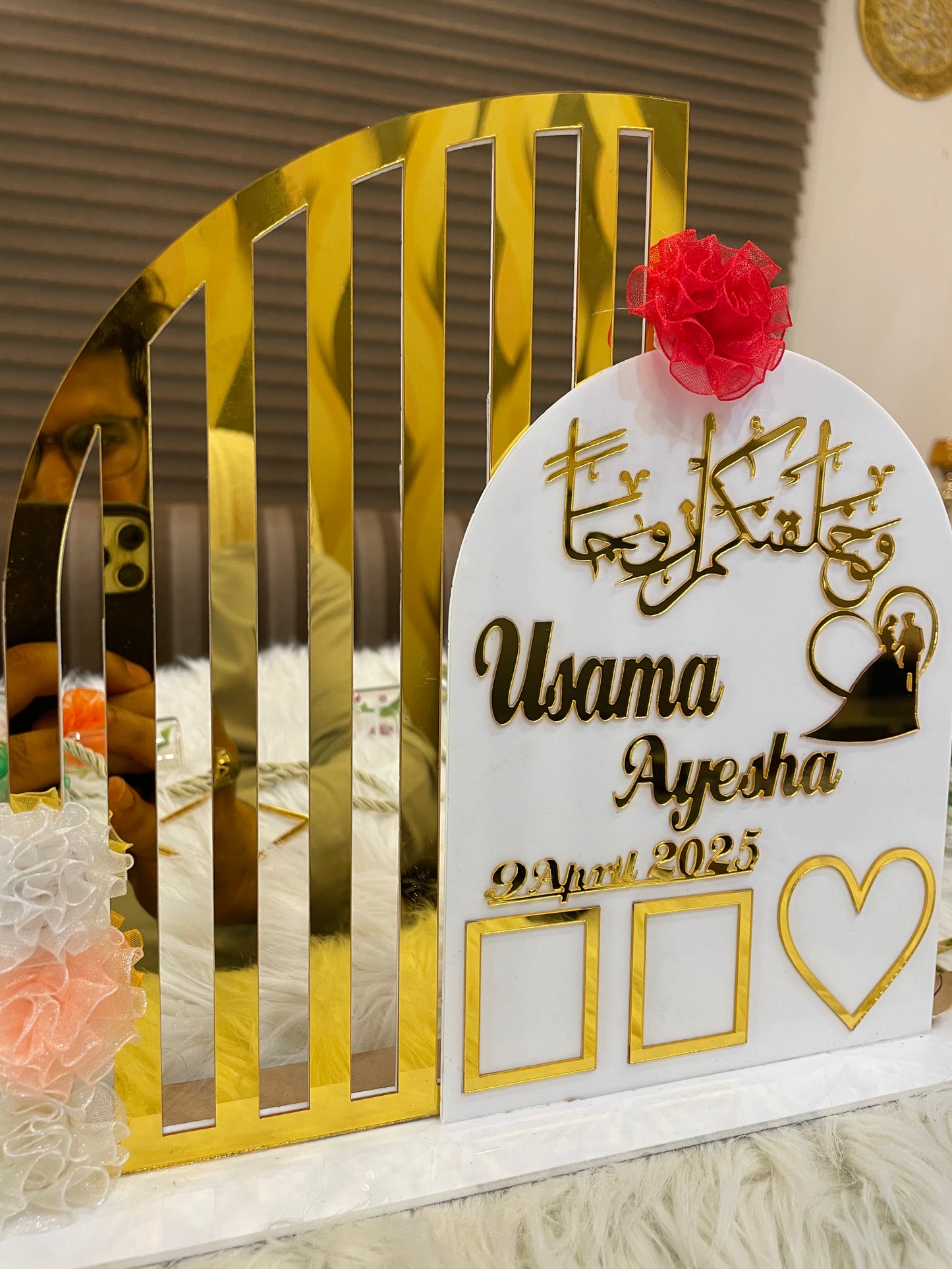 Customized Table Decor for Weddings/Anniversary - Best Gift for Anniversary