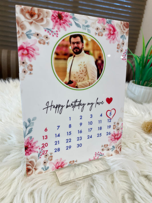 Personalized Gift for Birthday or Anniversary with Photo Acrylic plaque