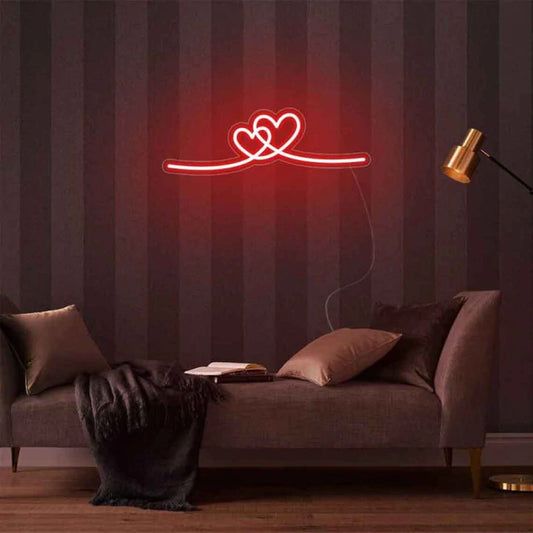 Couple Heart Neon Sign ππβ€οΈ - NLA 103