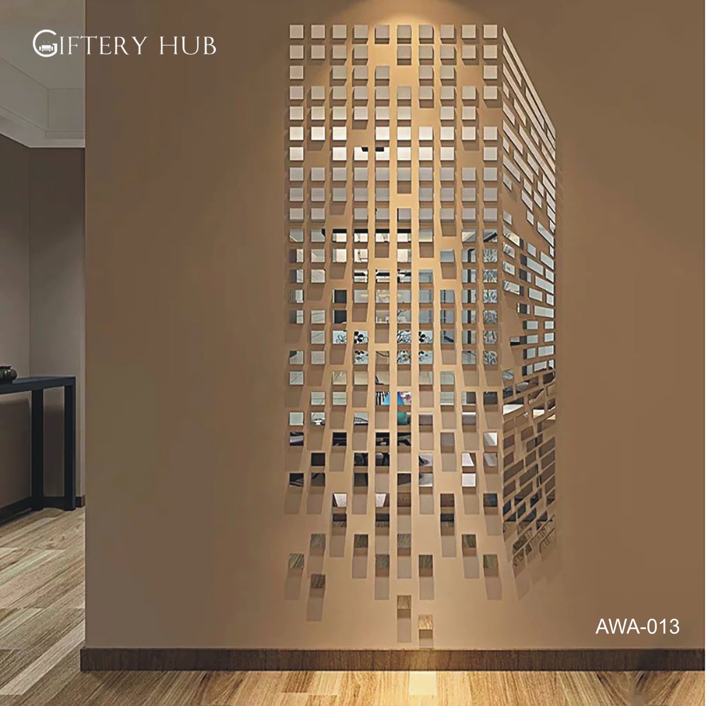 Acrylic Gold Square Fall For Home and Office Decor - AWA-013
