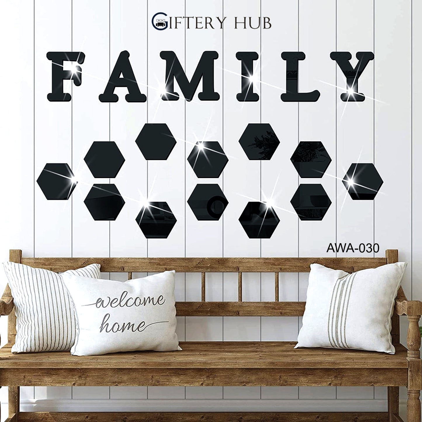 Family Sign Letters Wall Decor for Home decoration - AWA-030