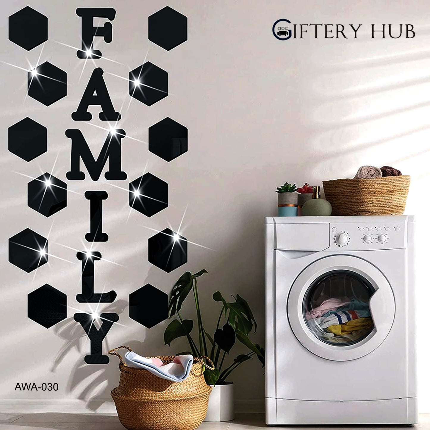 Family Sign Letters Wall Decor for Home decoration - AWA-030