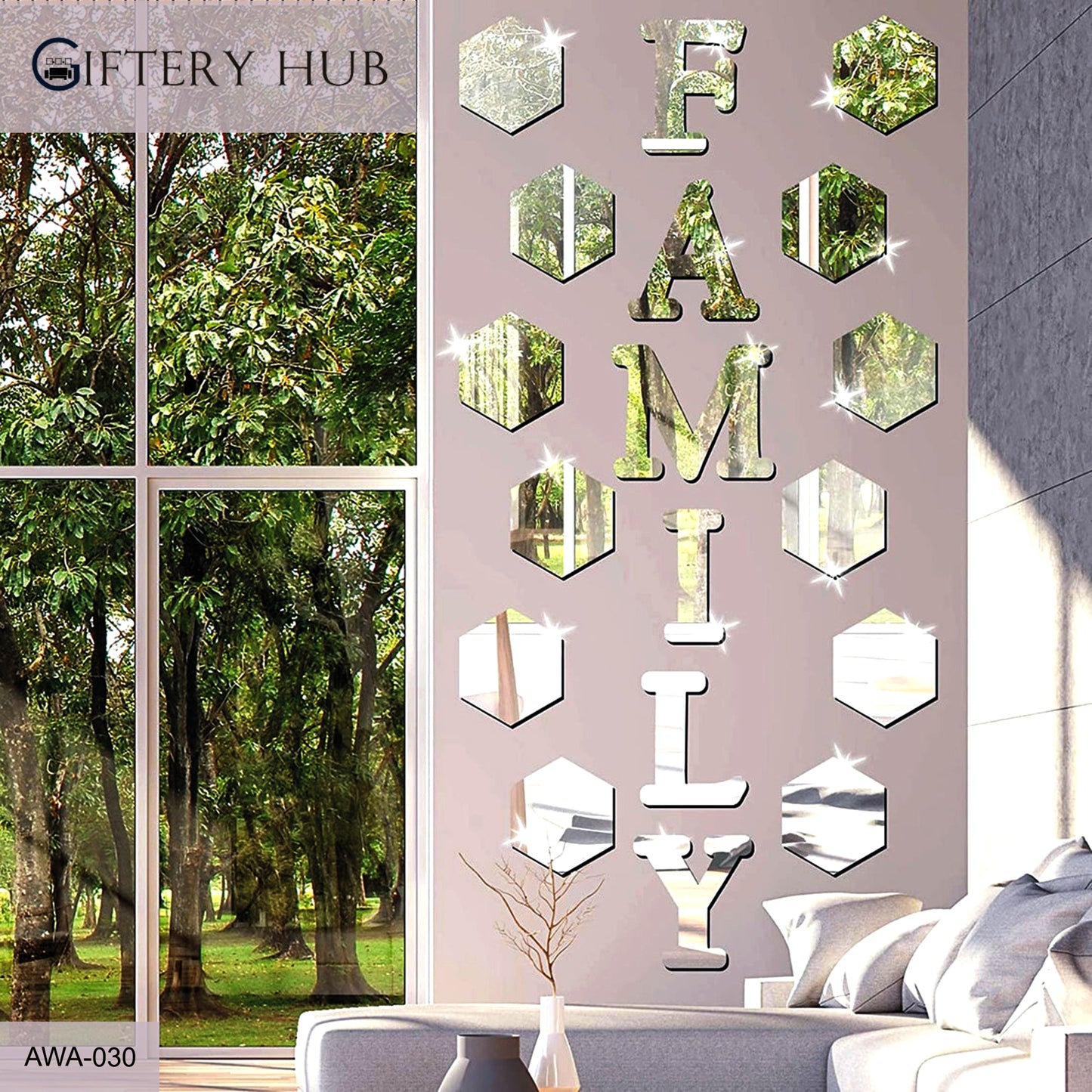 Family Sign Letters Wall Decor for Home decoration - AWA-030