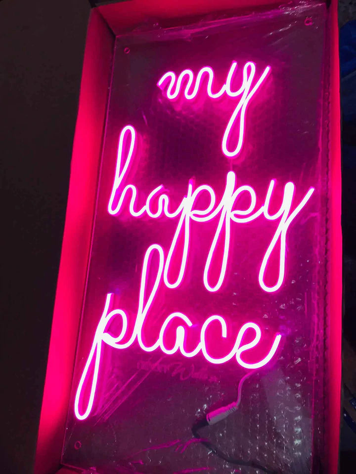 My Happy Place Neon Sign - NLA 123