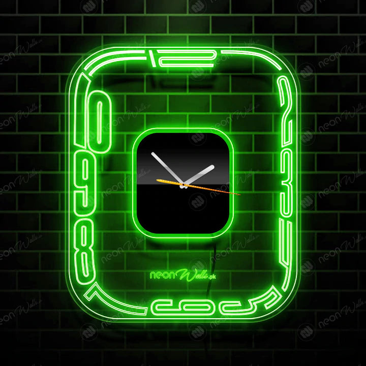 NEON ICLOCK MODERN STYLE ACRYLIC CLOCK WITH NEON BACKLIGHT - NLA-093