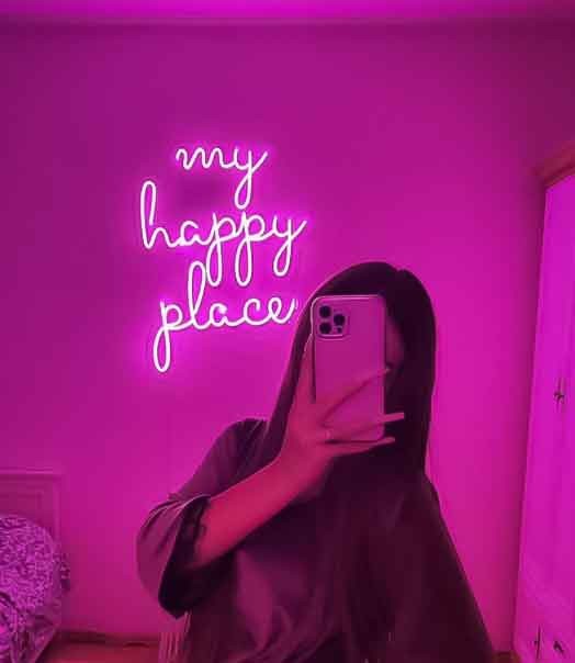 My Happy Place Neon Sign - NLA 123