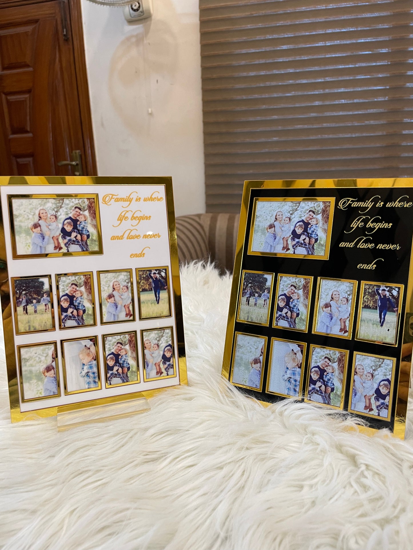 Customized Acrylic Plaque/frame with family Photos