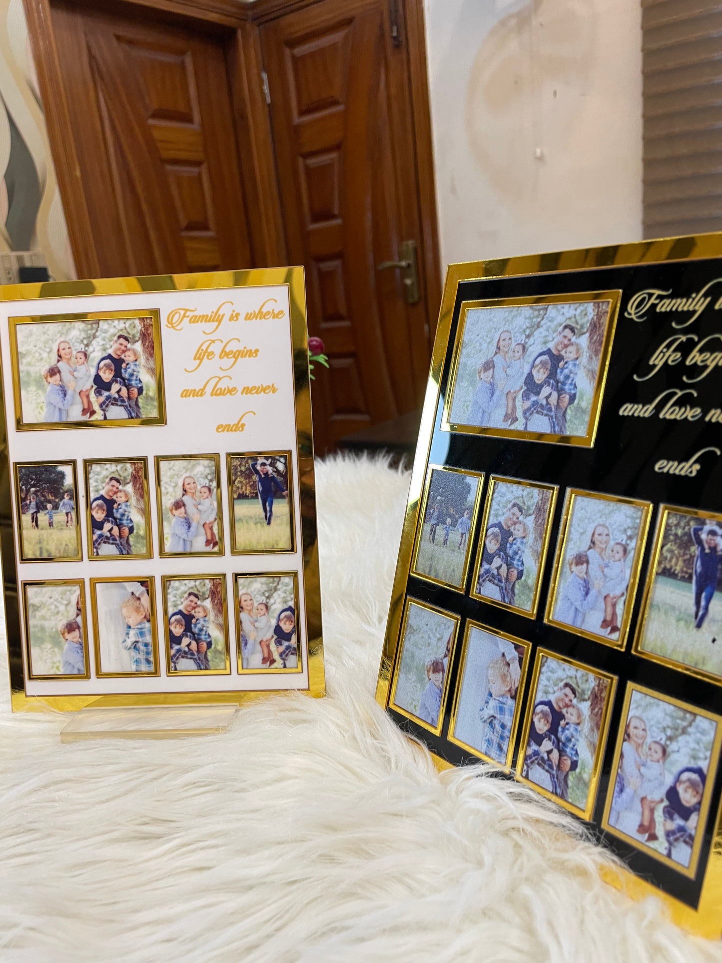 Customized Acrylic Plaque/frame with family Photos