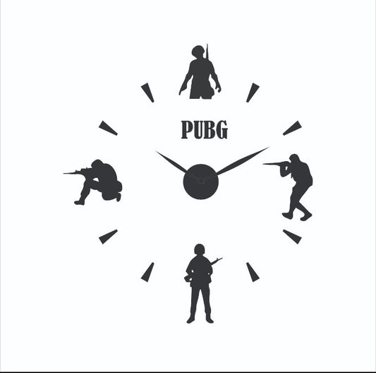 PUBG Gamers wall Clock for home decor - EU3D-058