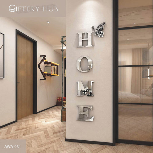 Home Wall Decor Letter Signs Acrylic Mirror for home decoration - AWA-031