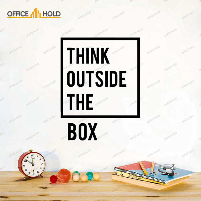 Think Out Side The Box Motivational Office Wall - OWD-075