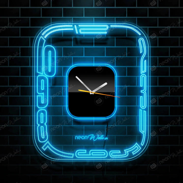 Neon iClock Modern Style Acrylic Clock with Neon Backlight (12 inches) - NLA 124