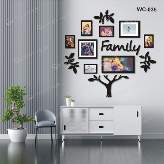 FAMILY TREE SET IN BLACK FOR HOME DECOR - WC-035