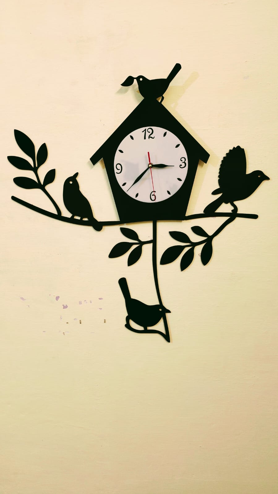 Birds with Nest Large Wall Clock for Home - WC - 165