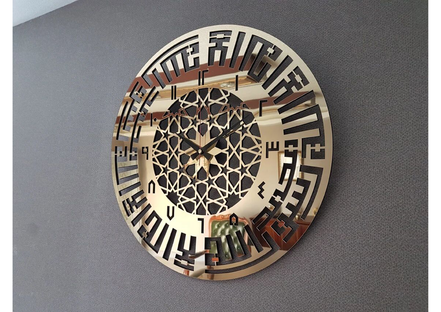 First Kalima Wall Clock for Islamic home Decor - IC - 160