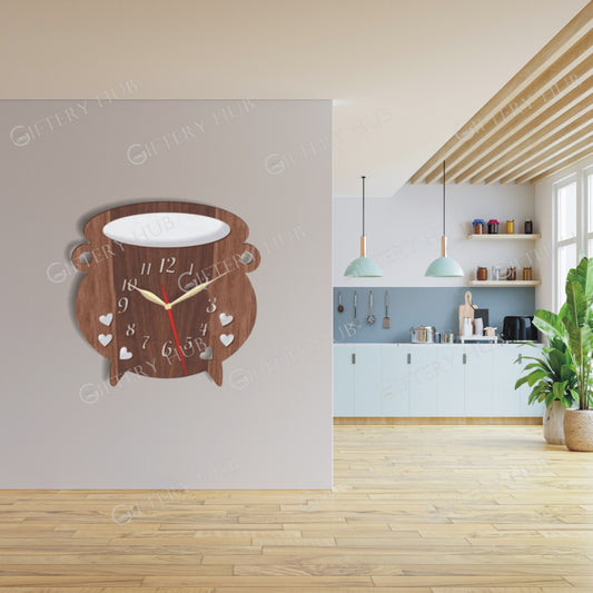 Hubs Kitchen Special 3D Silent Wooden Wall for home and office decoration -  WC-052