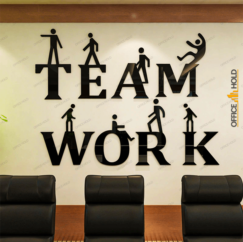 Teamwork 3D Creative for Office Decor - OWD-073